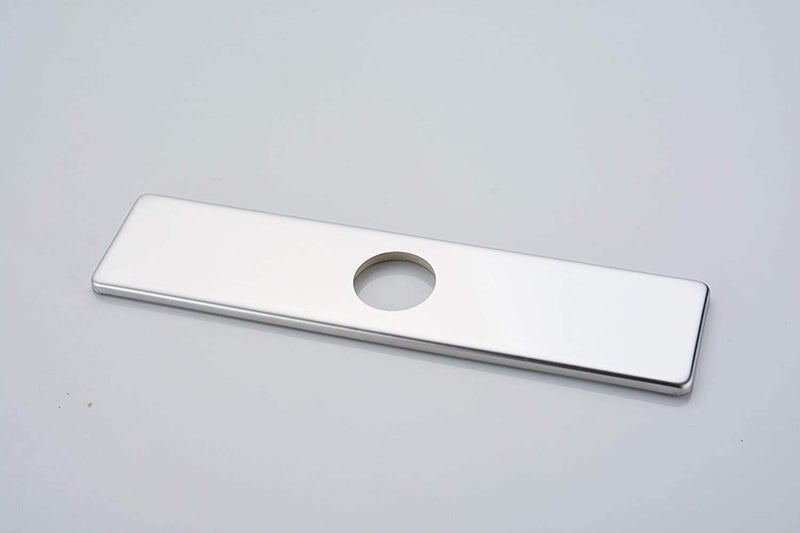 Homevacious 10 Inch Kitchen Or Bathroom Sink Faucet Base Plate Hole Cover Deck Plate Escutcheon Chrome Square 304 Stainless Steel - Image 5